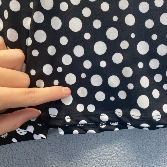 Perceptions New York Polka dot Dress Size‎ Large,Stretch,Tie Waist,Preppy - Picture 8 of 12